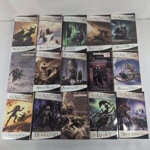 R. A. Salvatore 15 Book Lot Set Paperback Forgotten Realms Legend of Drizzt